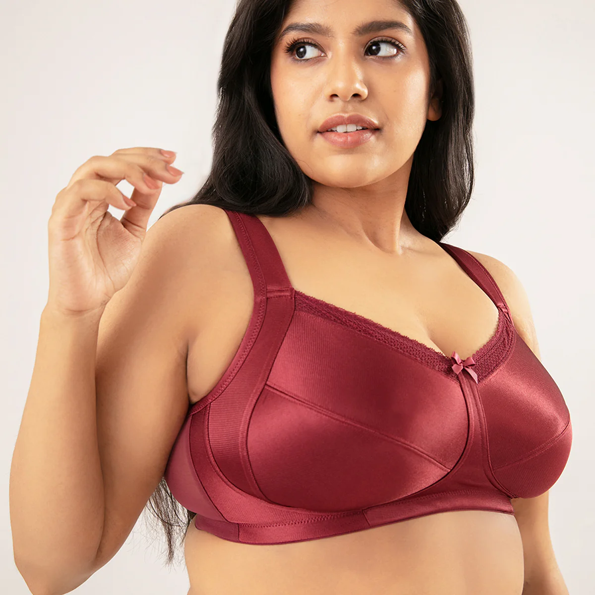 Lift Me Up Bra-NYB042-Maroon - Image 5