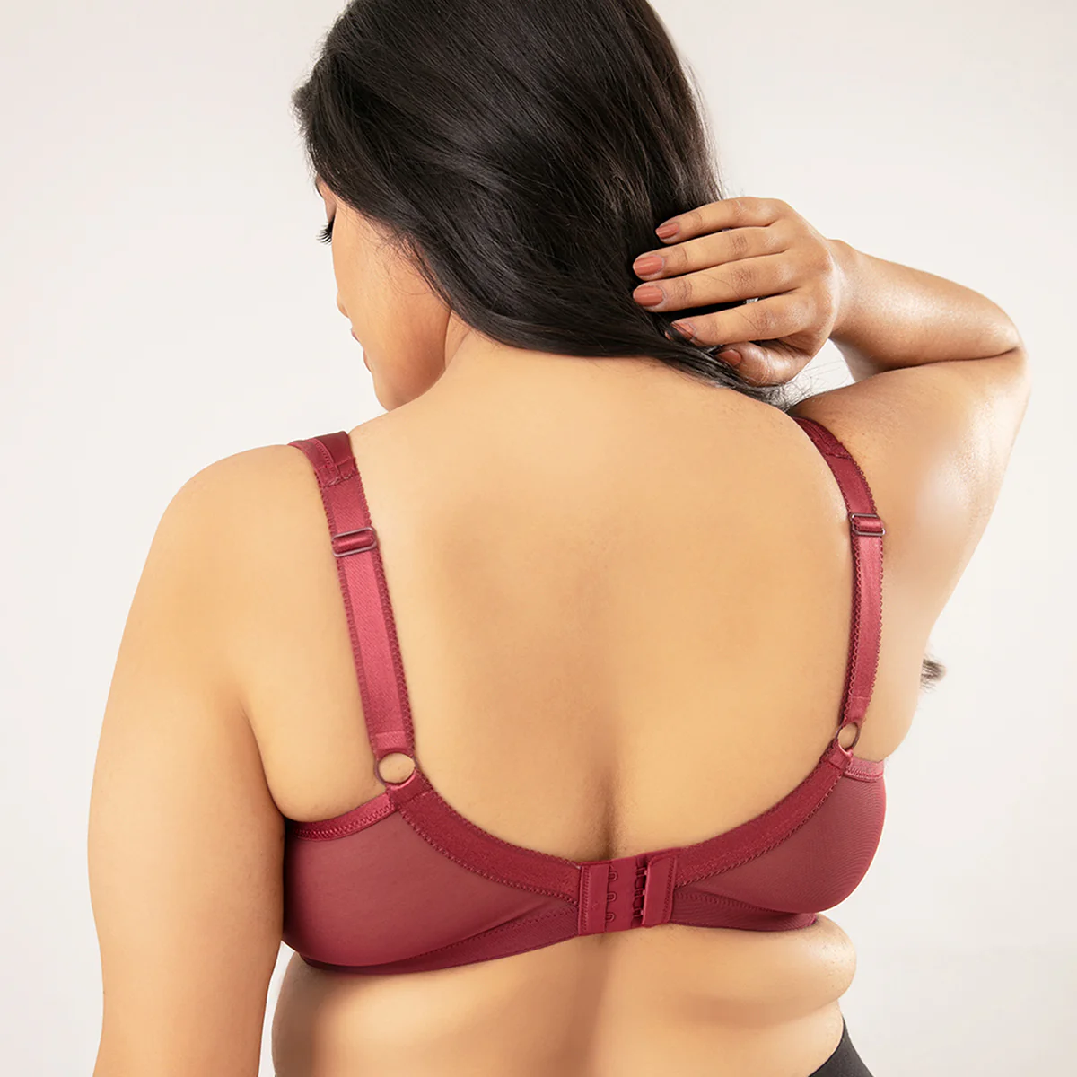 Lift Me Up Bra-NYB042-Maroon - Image 6
