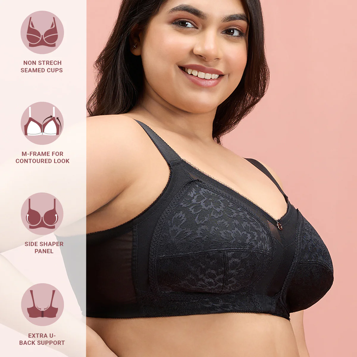 Minimize Me Bra-NYB044-Black - Image 3
