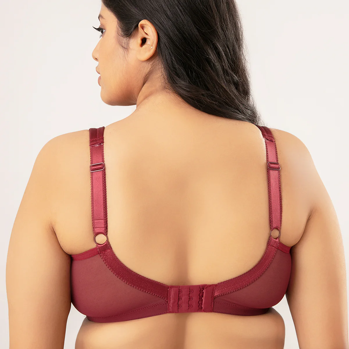 Minimize Me Bra-NYB044-Maroon - Image 4