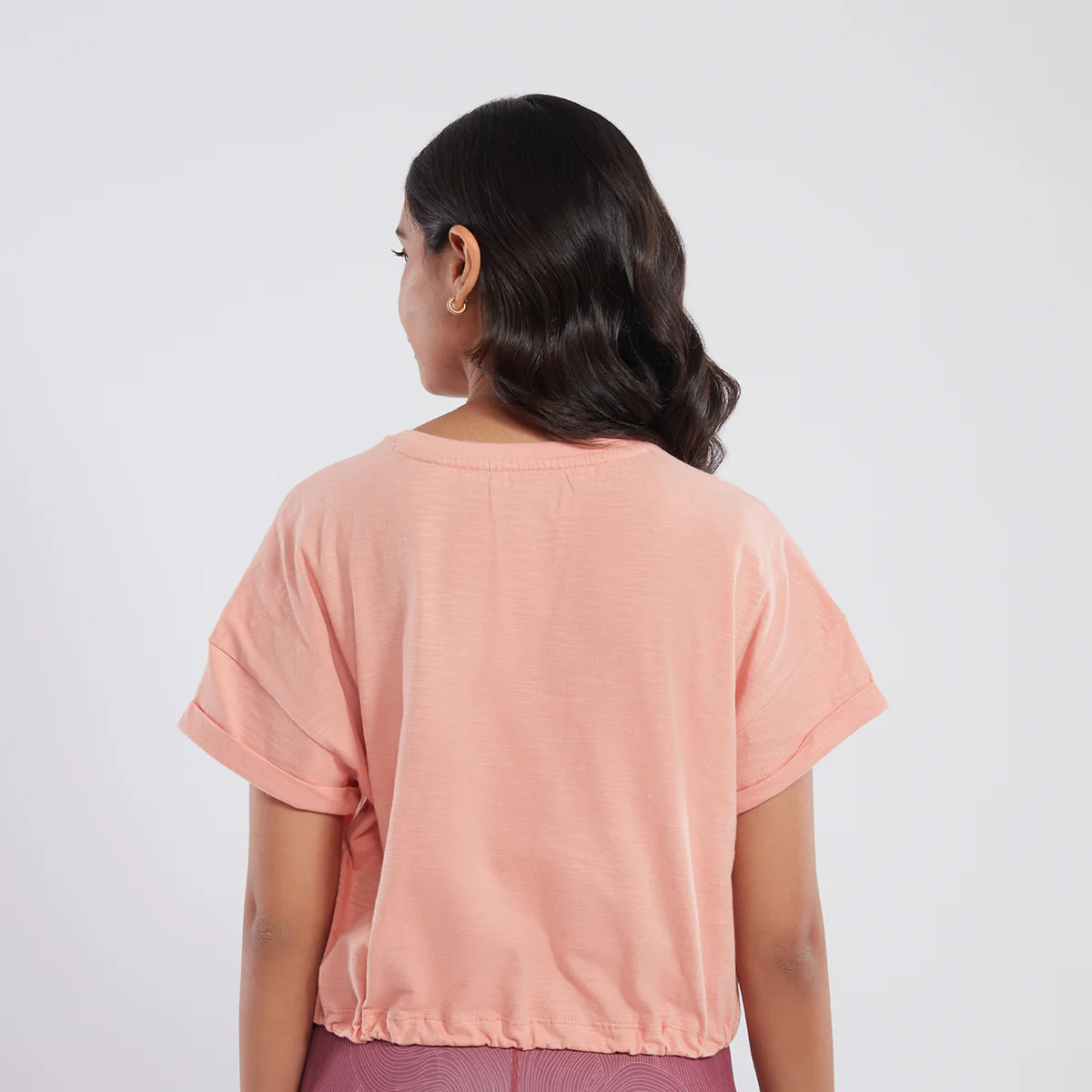 Nykd All Day Try and stop me t-shirt-NYAT095-Coral Pink - Image 3