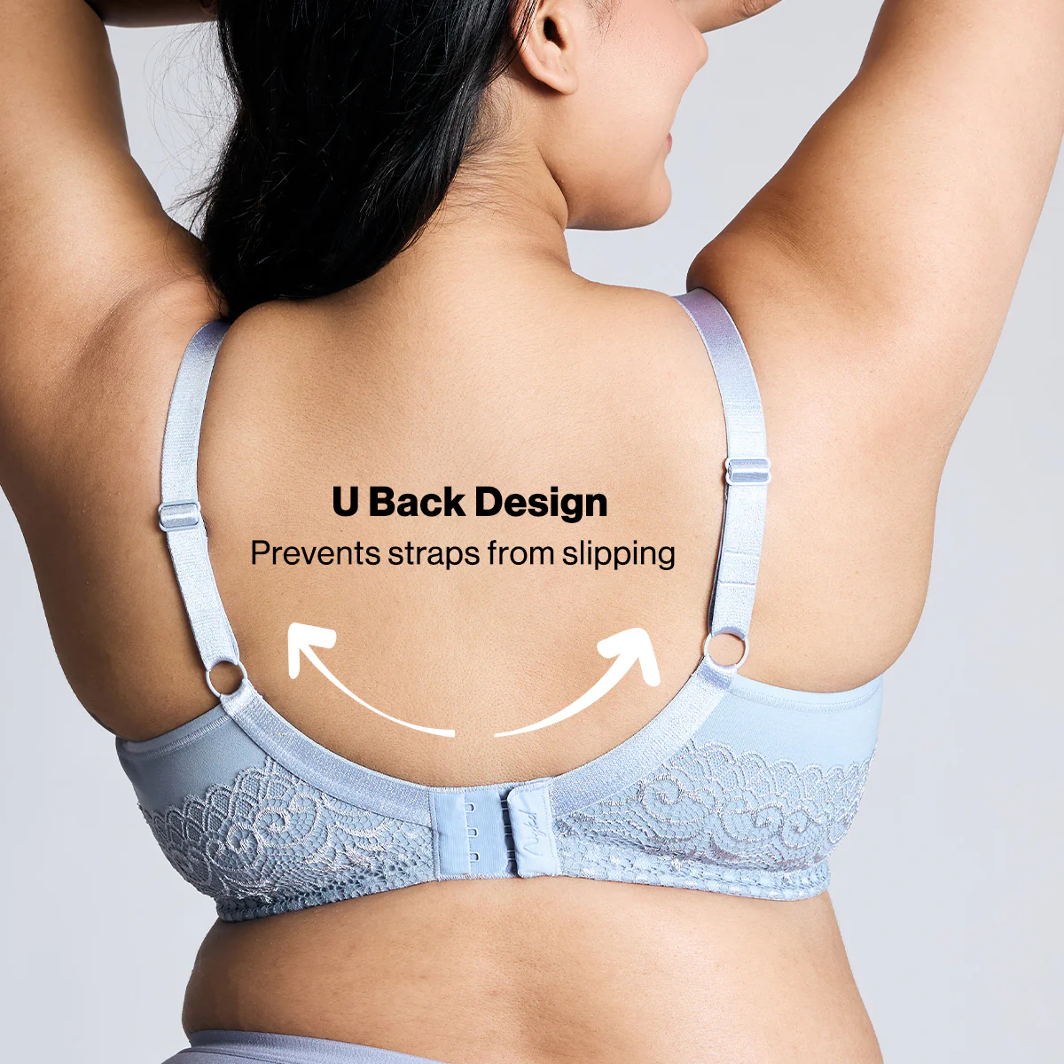 Nykd By Nykaa Everyday Cotton M-Frame Bounce Control Non-Padded Non-Wired Bra NYB101 China Blue - Image 6