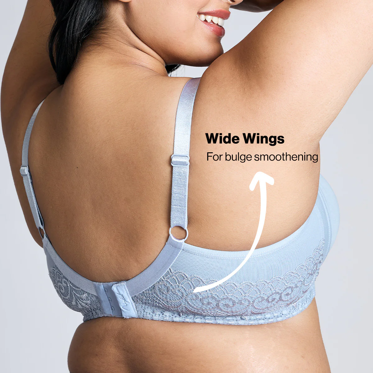 Nykd By Nykaa Everyday Cotton M-Frame Bounce Control Non-Padded Non-Wired Bra NYB101 China Blue - Image 7