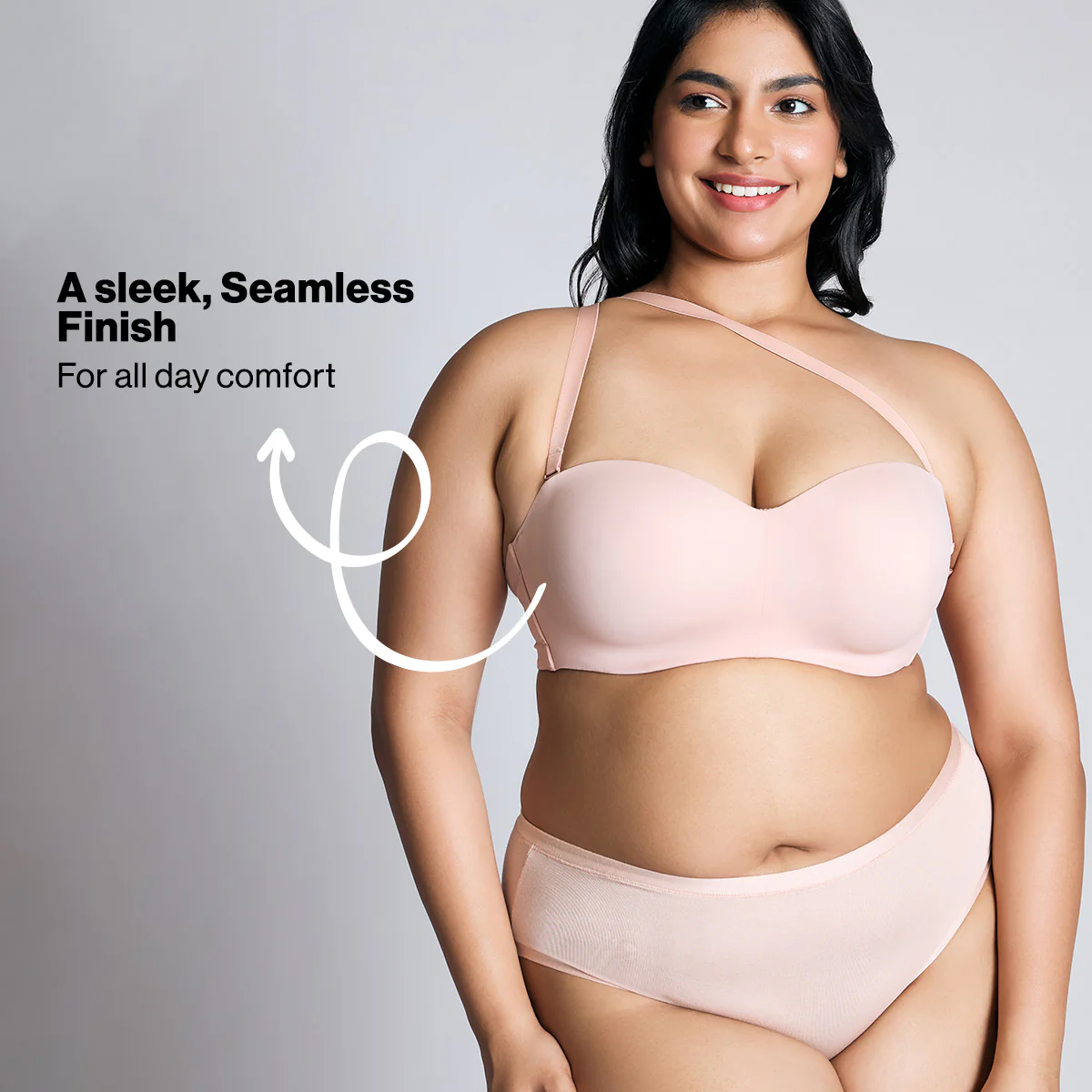 Nykd By Nykaa The Ultimate Multiway Strapless Padded Wired Bra NYB027 P Nude - Image 8