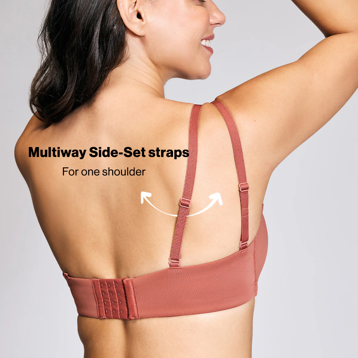 Nykd By Nykaa The Ultimate Multiway Strapless Padded Wired Bra NYB027 Rust - Image 5