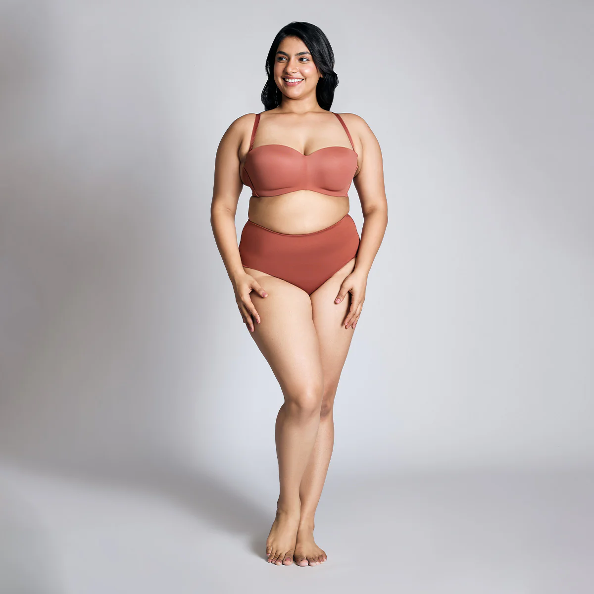 Nykd By Nykaa The Ultimate Multiway Strapless Padded Wired Bra NYB027 Rust - Image 9