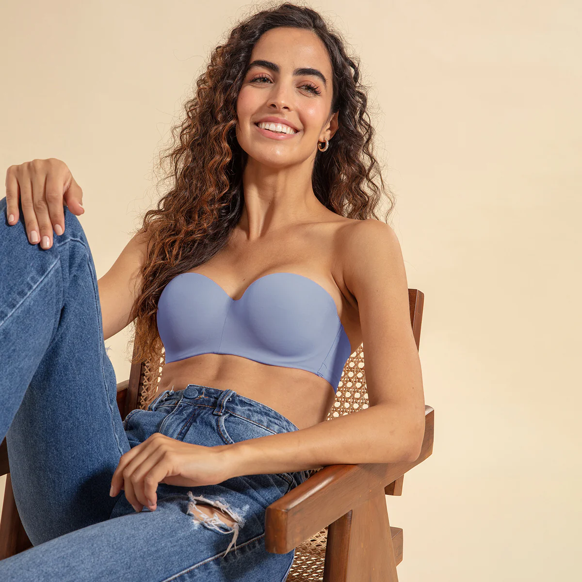 Nykd By Nykaa The Ultimate Multiway Strapless Padded Wired Bra NYB027 Blue - Image 10