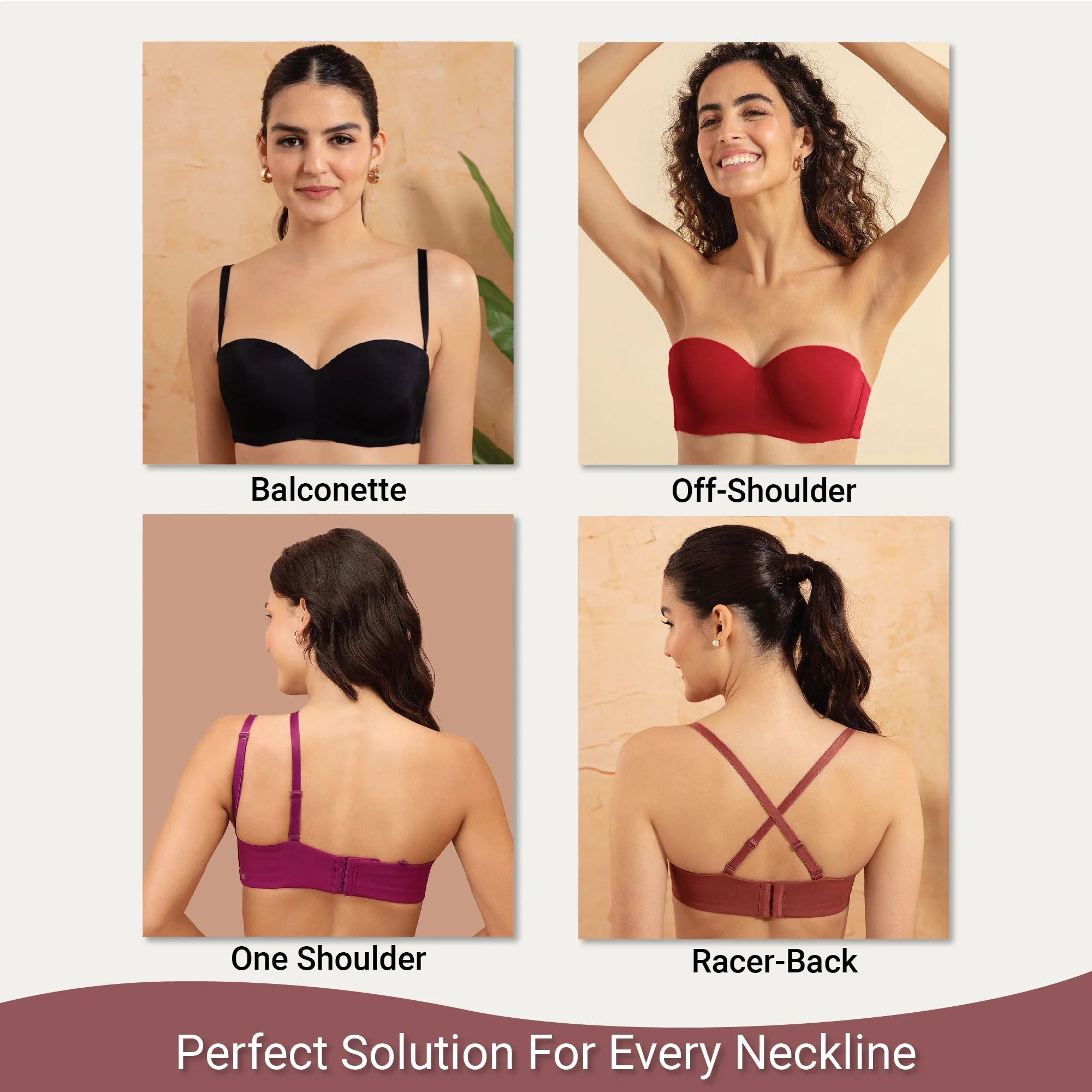Nykd By Nykaa The Ultimate Multiway Strapless Padded Wired Bra NYB027 Blue - Image 5